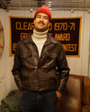 Levi's Leather Trucker Jacket Brown (XL)