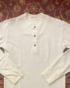 1927 Henley Shirt Long Sleeve Ecru