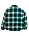 Chevignon Black and Green Checkered Shirt (L)