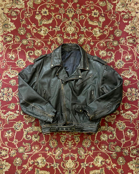 Biker Leather Jacket (XL)