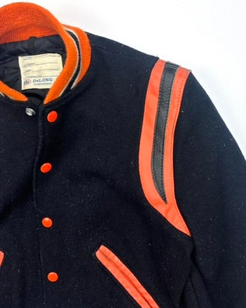 Beavercreek Black Orange Varsity Jacket (XS)
