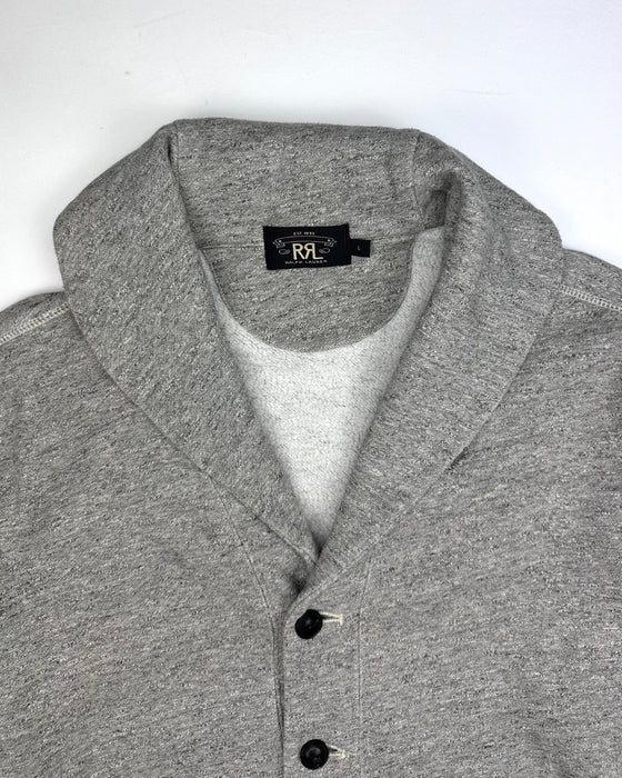 RRL Grey Shawl Collar Cardigan (L)