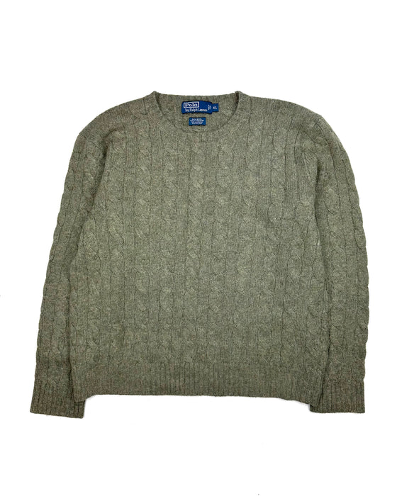 Polo Ralph Lauren Sage Cable Knitted Sweater (L)