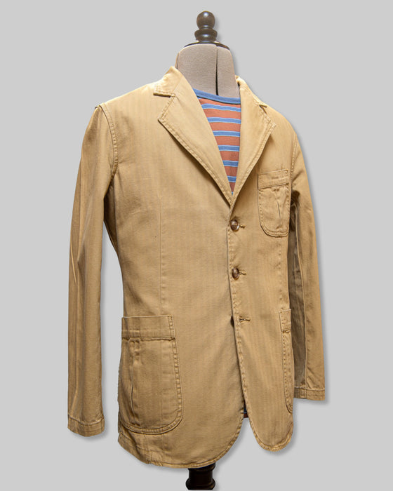 Cathcart Heritage Herringbone Twill Jacket Mustard