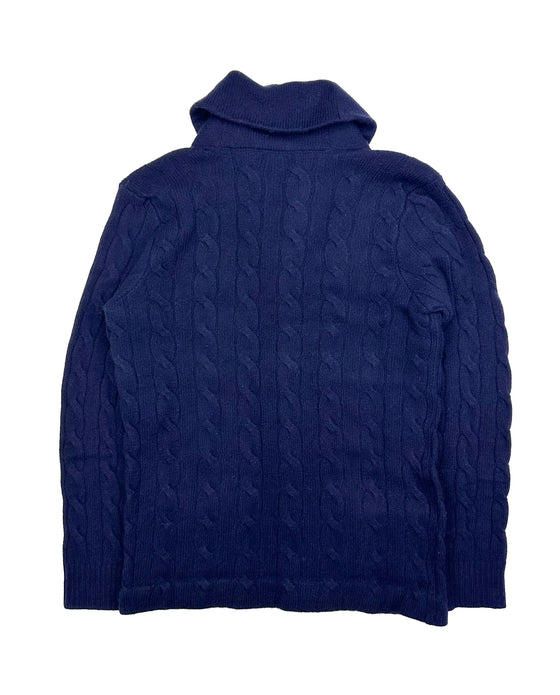 Polo Ralph Lauren Navy Blue Lambswool Cardigan (L)