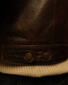 Levi's Leather Trucker Jacket Brown (XL)