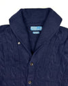 Polo Ralph Lauren Navy Blue Lambswool Cardigan (L)
