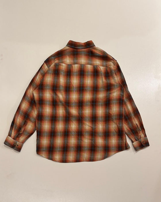 Salmon Cotton Pendleton Flannel Shirt (XXL)