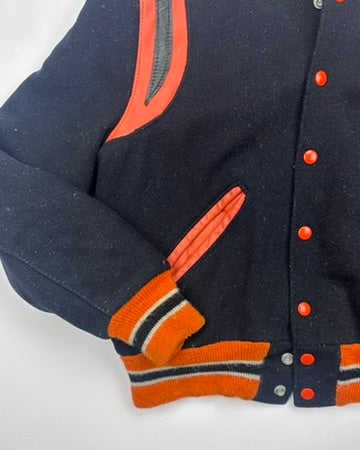 Beavercreek Black Orange Varsity Jacket (XS)