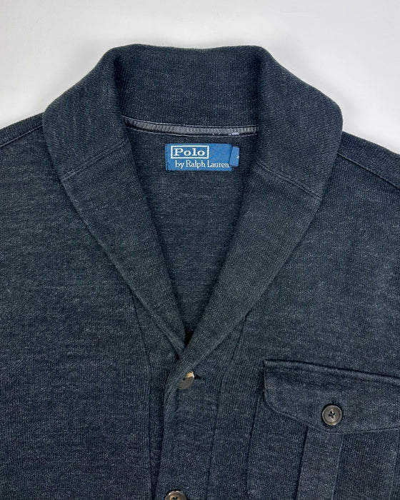 Polo Ralph Lauren Dark Grey Shawl Collar Cardigan (M)