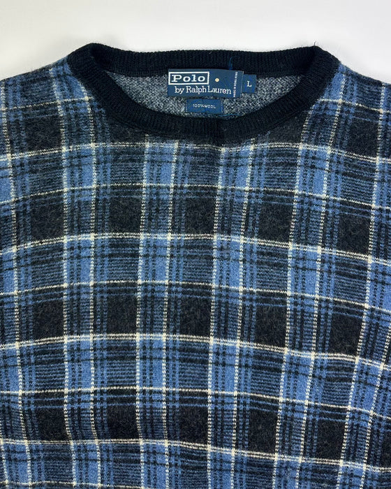 Polo Ralph Lauren Sweater Blue Checkered (L)