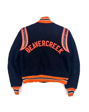 Beavercreek Black Orange Varsity Jacket (XS)