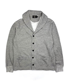  RRL Grey Shawl Collar Cardigan (L)