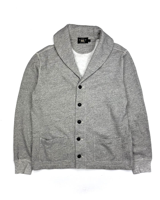 RRL Grey Shawl Collar Cardigan (L)