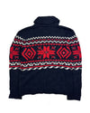 Polo RL Patterned Knitted Shawl Collar Sweater (L)