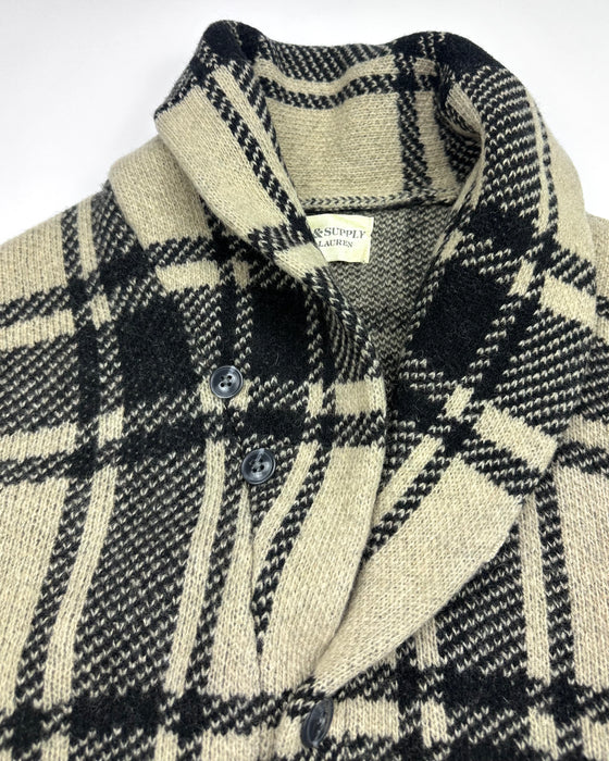 Ralph Lauren Denim Supply Black Grey Cardigan (L)