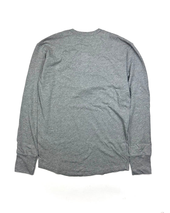 1927 Henley Shirt Long Sleeve Light Grey