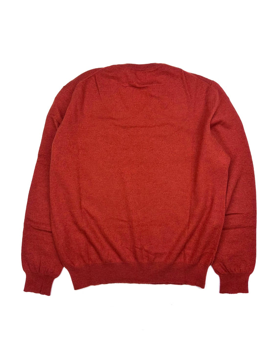 Polo Ralph Lauren Burnt Orange V-neck Sweater (XL)