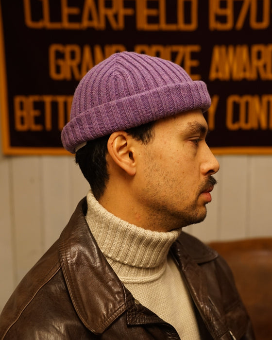 CM Scottish Wool Beanie - Purple