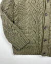 Polo Ralph Lauren Moss Green Hand Knitted Cardigan (XL)