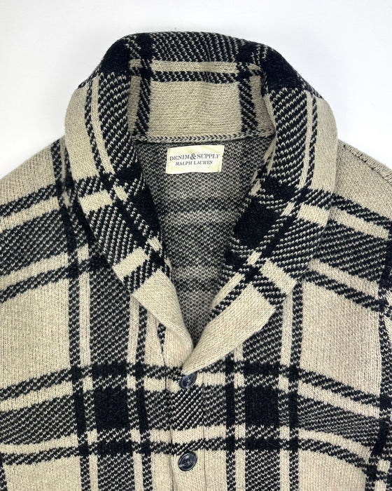 Ralph Lauren Denim Supply Black Grey Cardigan (L)