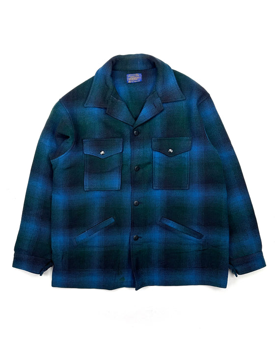 Pendleton Blue Turquoise Checkered Jacket (L)