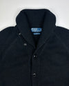 Polo Ralph Lauren Black and Red Shawl Collar Cardigan (L)