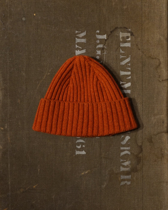 CM Scottish Wool Beanie - Orange