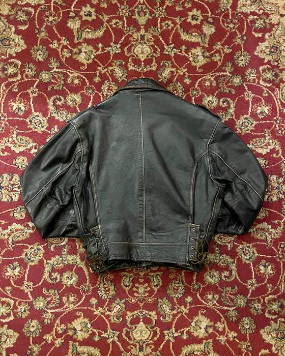 Biker Leather Jacket (XL)