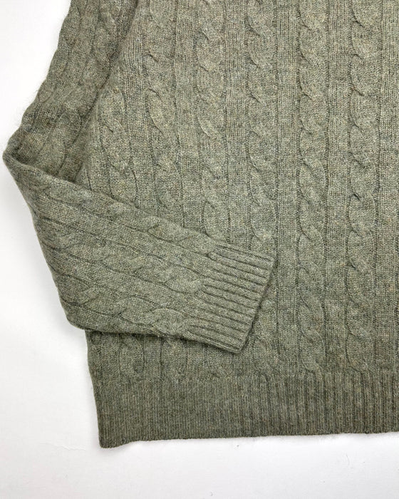 Polo Ralph Lauren Sage Cable Knitted Sweater (L)