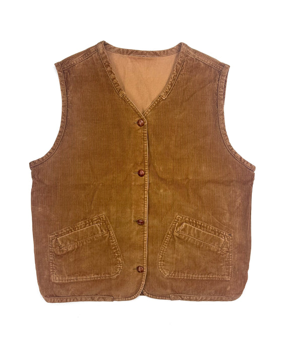 Dark Corduroy Vest (L)