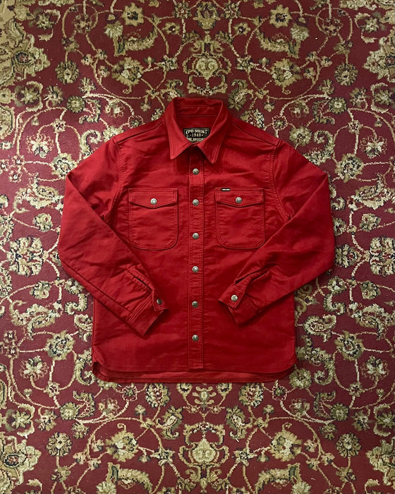 1943 CPO Shirt Moleskin Dark Red