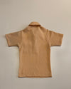 Vintage Beige Waffle Polo (M)