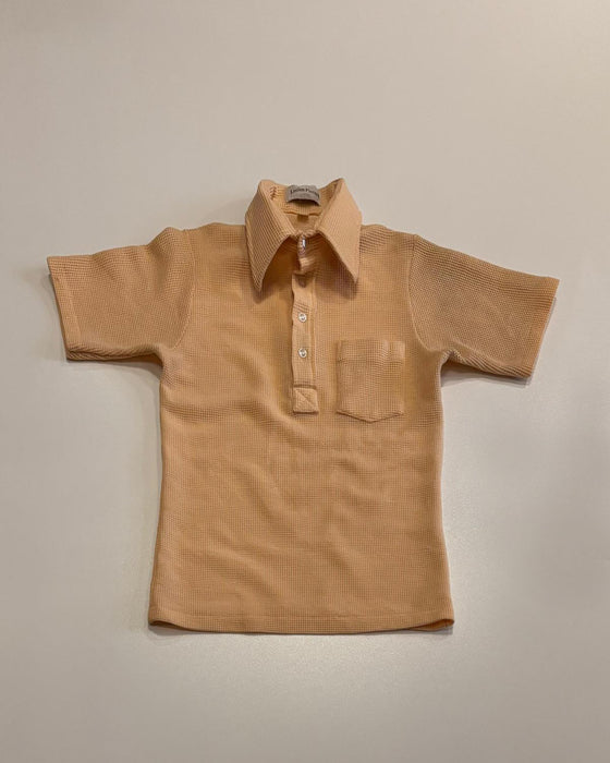 Vintage Beige Waffle Polo (M)