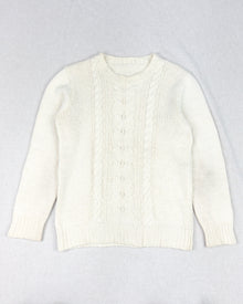  Wool Knitted Cable Sweater (M)