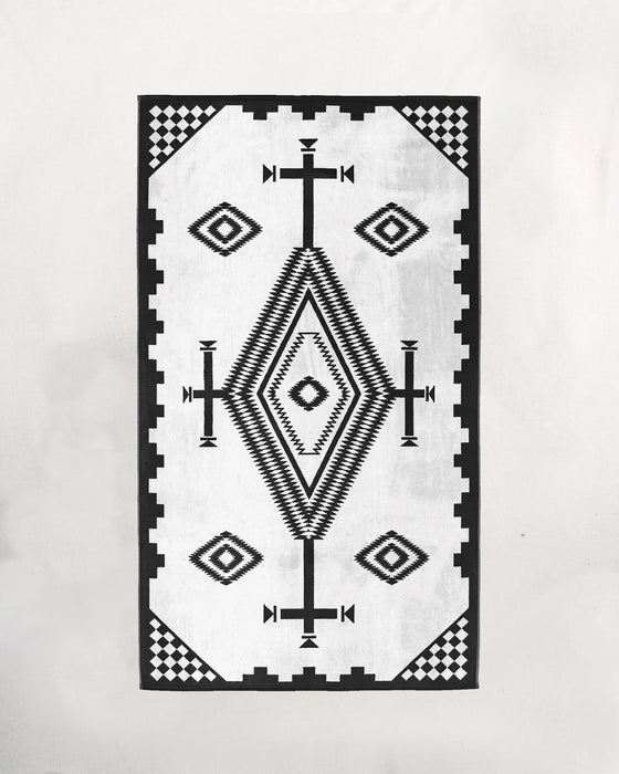 Pendleton Oversized Spa Towel Los Ojos Black